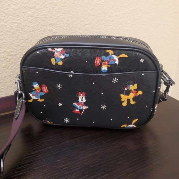 Coach  Disney X  Mini Camera Crossbody With  Holiday Print - Picture 12 of 16